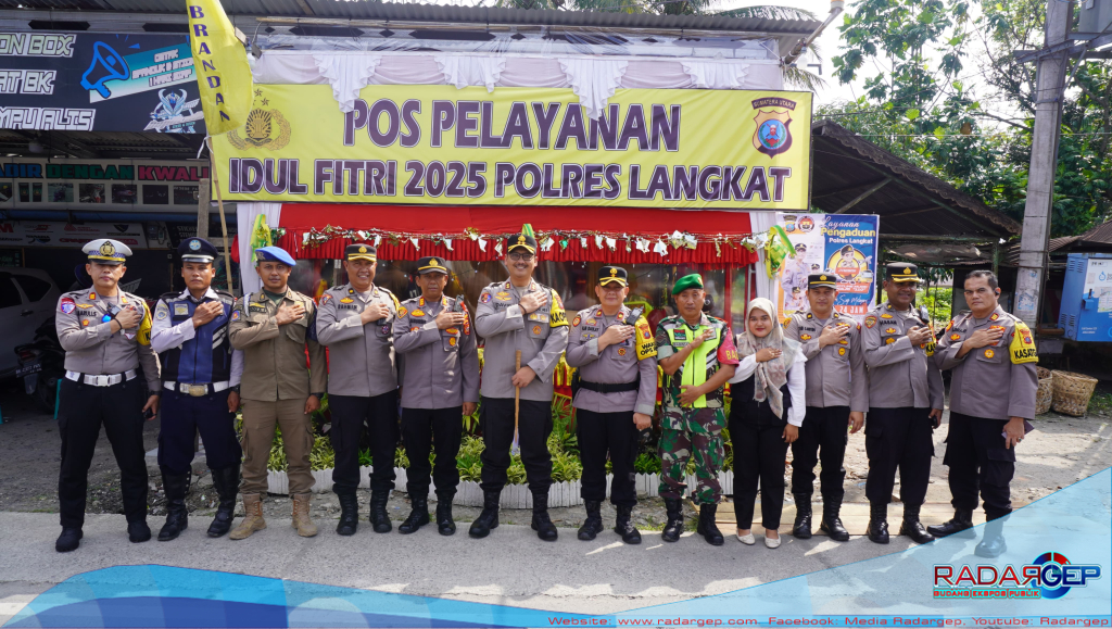 Kapolres Langkat Cek Exit Tol Pangkalan Berandan dan POS YAN